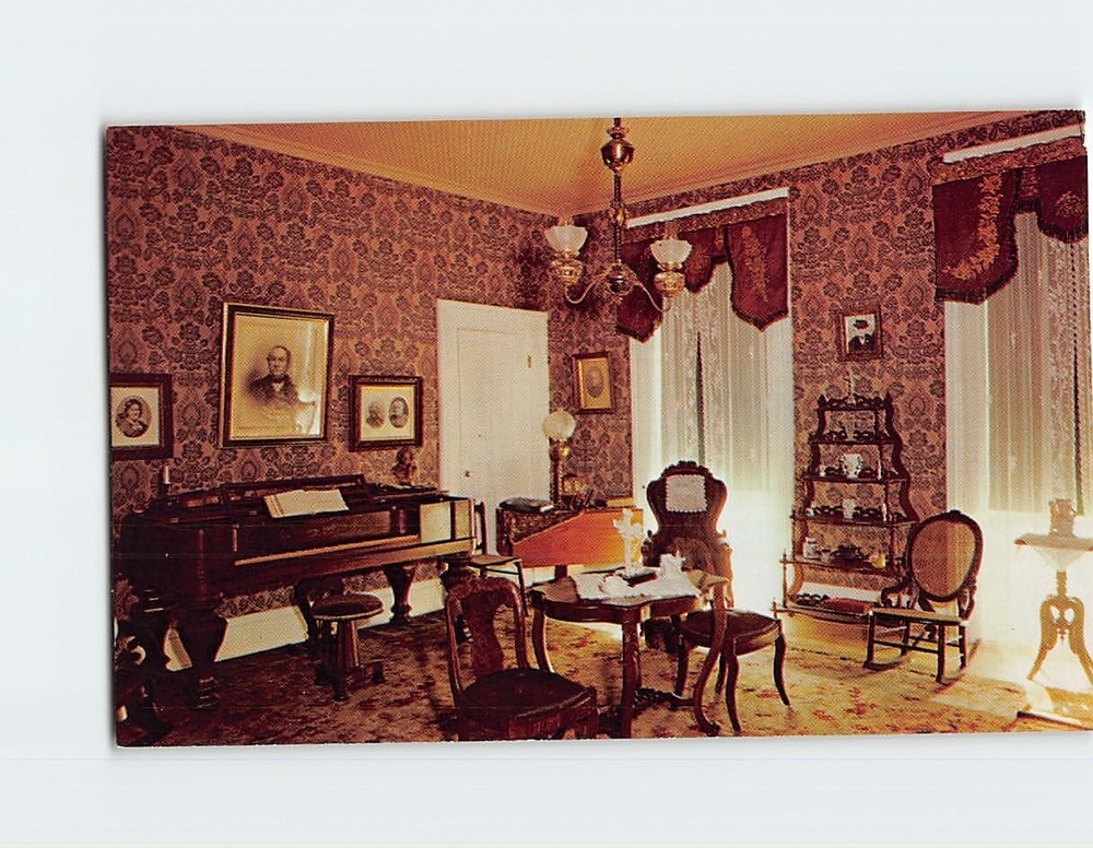 Postcard Parlor In The Octagon House Watertown Wisconsin USA