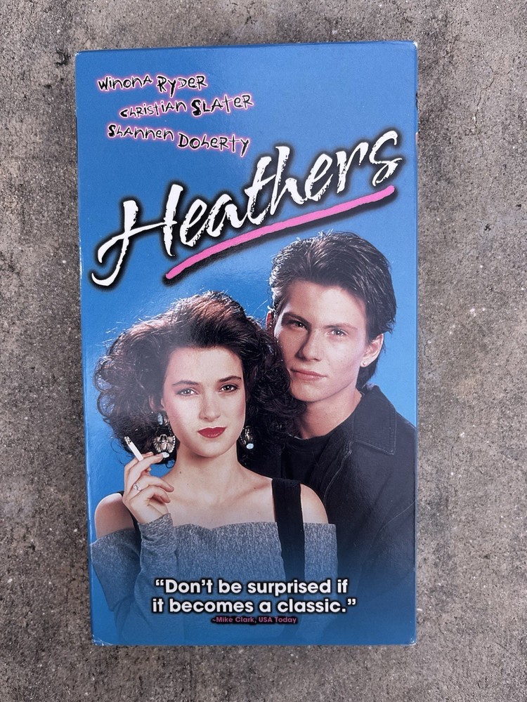 New World Video Heathers VHS Tape R NTSC 1988 English Lehmann Ryder Slater