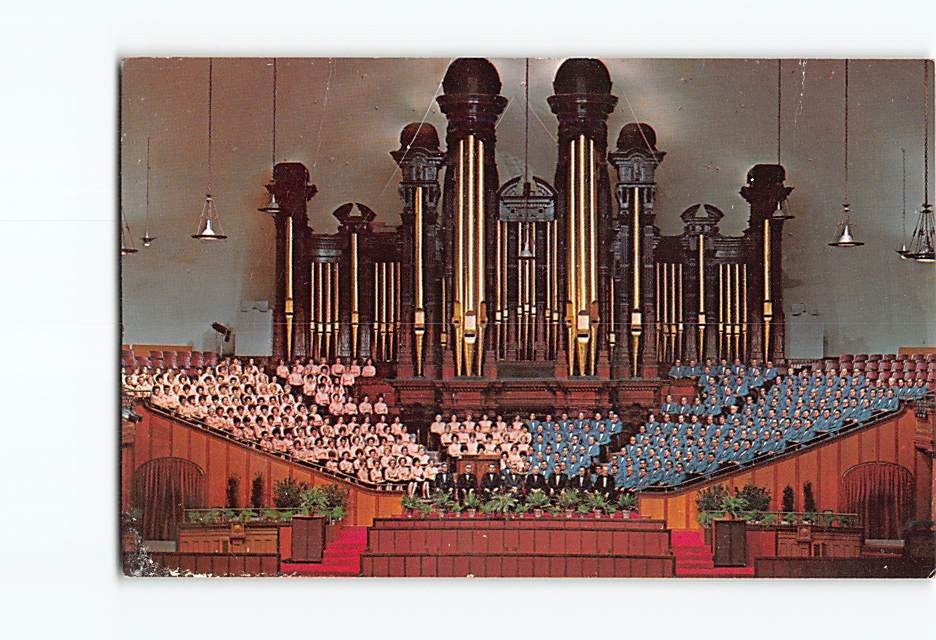 Postcard Mormon Tabernacle Choir & Organ Salt Lake City Utah USA