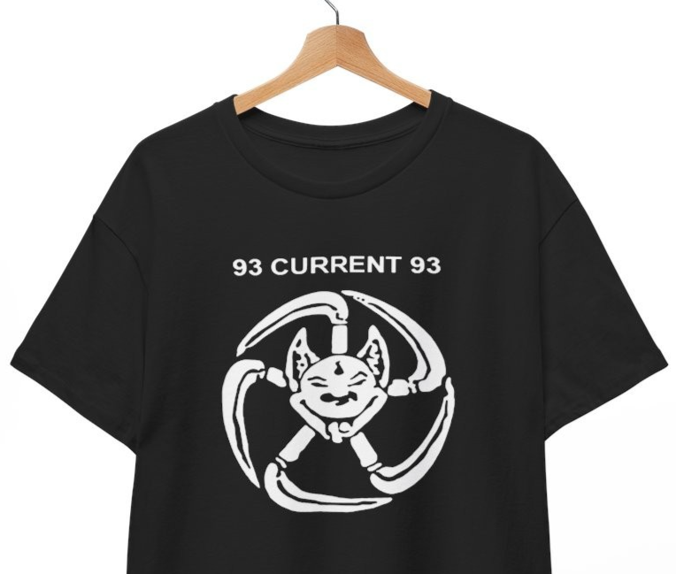 CURRENT 93 Shirt - Looney Logo  T-Shirt , Music Band Punk Rock Gothic Unisex tee