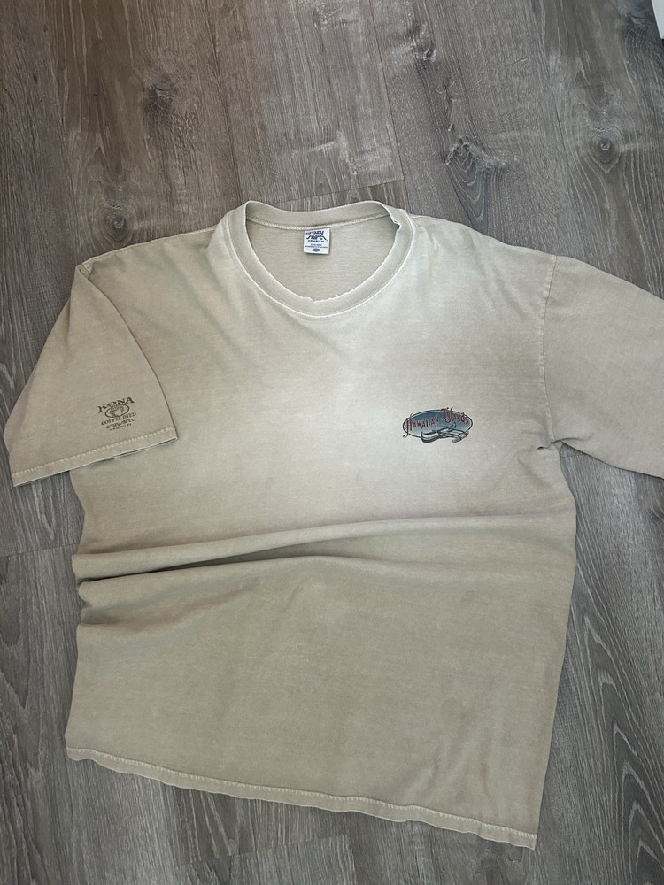 Vintage Y2K 2000s Crazy Shirts Hawaii Islands Graphic Faded T Shirt Sz XXL