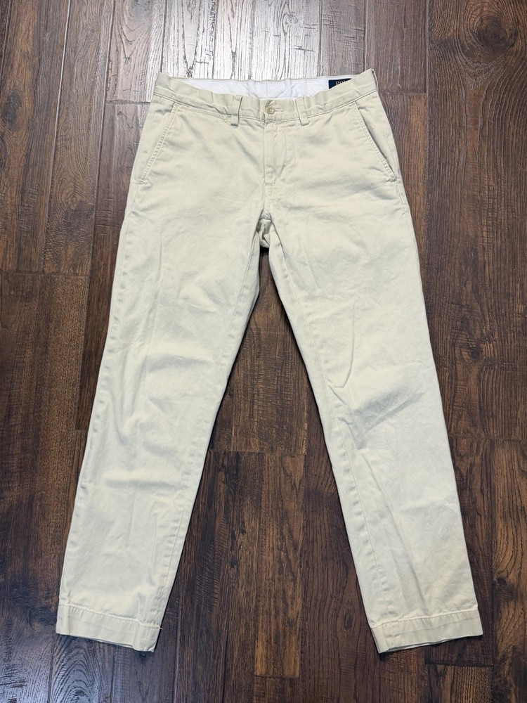 Polo Ralph Lauren Slim Fit Chino Pants Mens 30x28 Khaki Trouser Casual Workwear