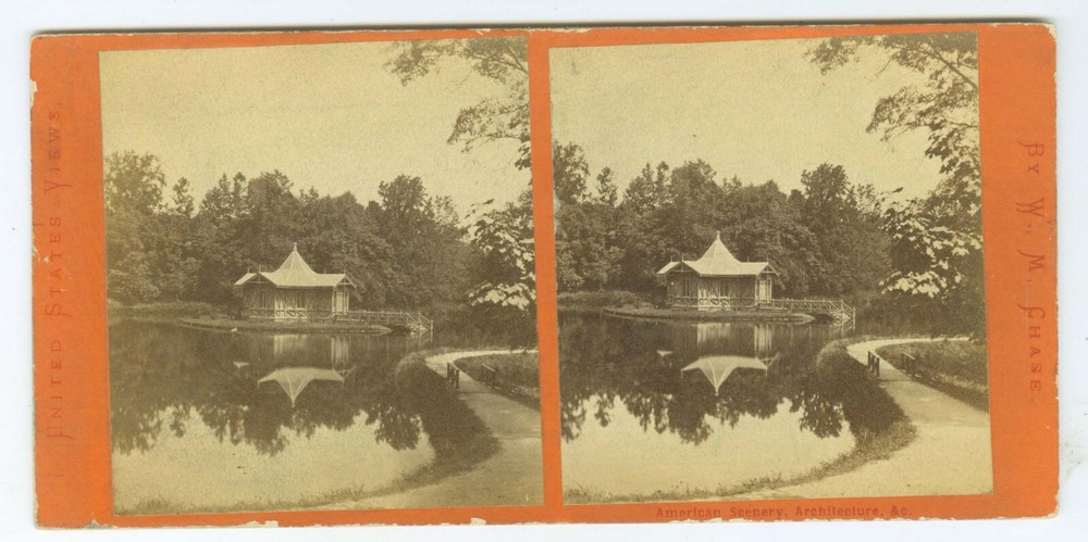 B2643~ MARYLAND BALTIMORE Stereoview – Druid Hill Park – W. Chase