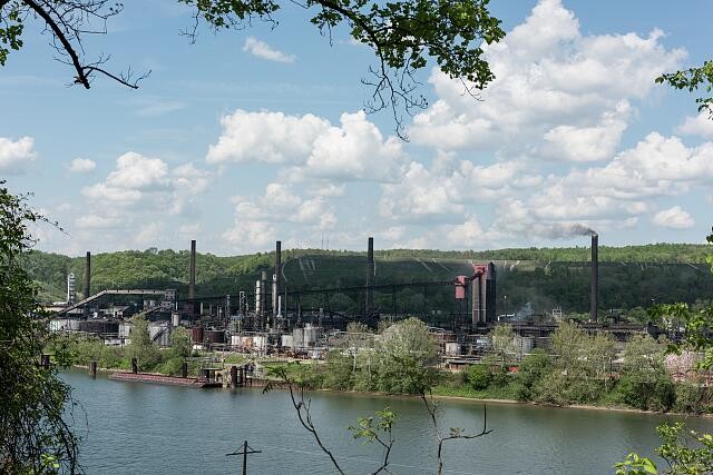 Photo:Weirton West Virginia 2010s Steel Plant Ohio River View