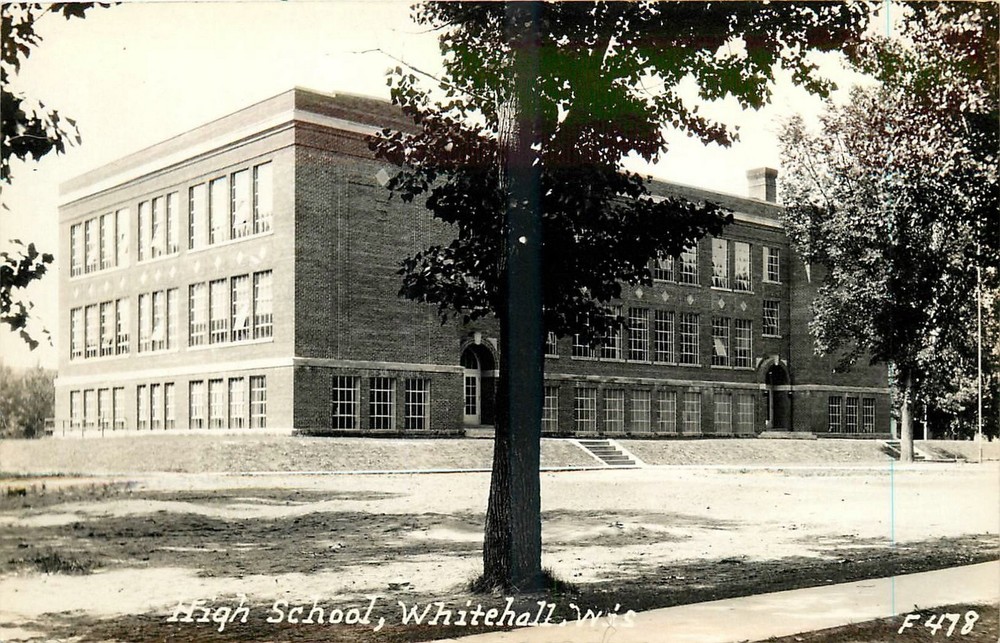 1930s Whitehall Wisconsin High School occupation F-478 RPPC Postcard 26-1575