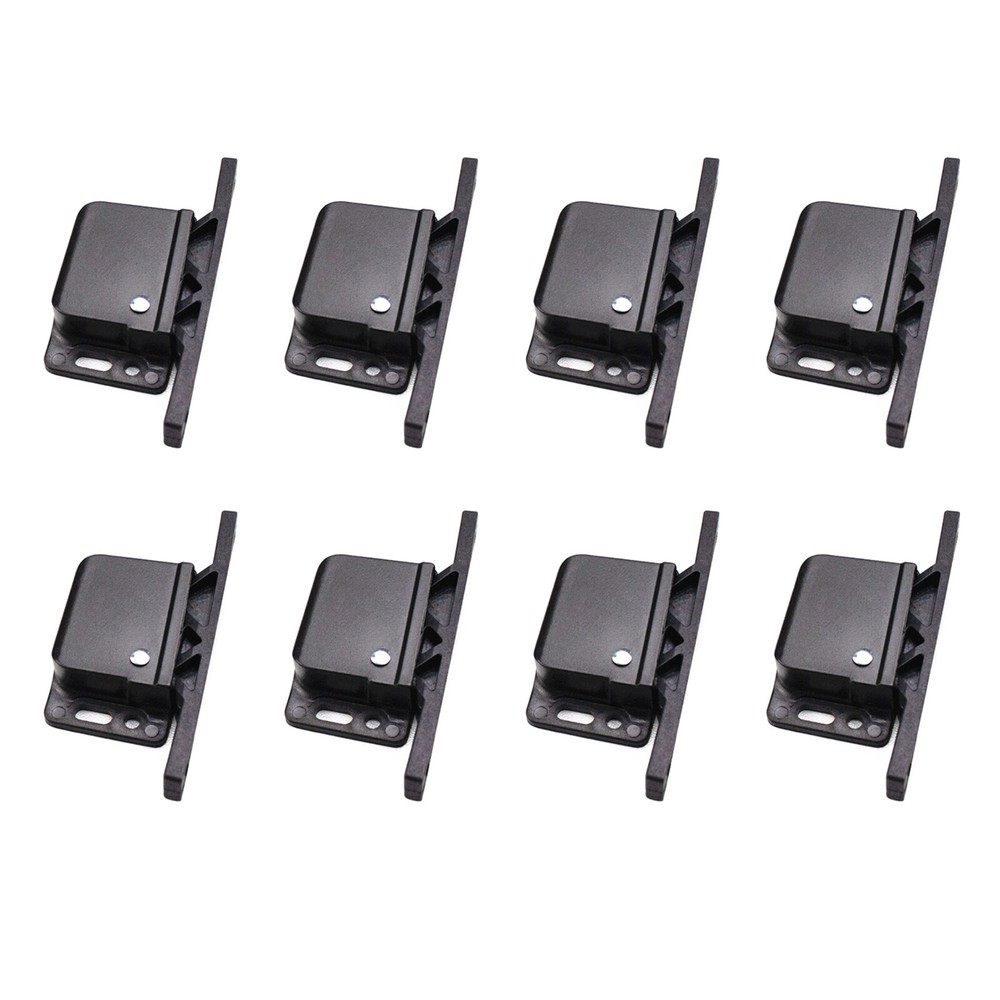 8 Pack Grabber Catches 8 LB Pull Force Cabinet Doors Push to Close Latch RV