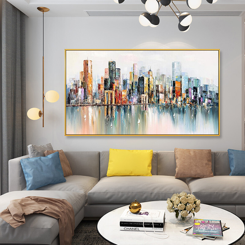 Painting Banners hand-painted Decorative Painting Abstract Modern Urban Color