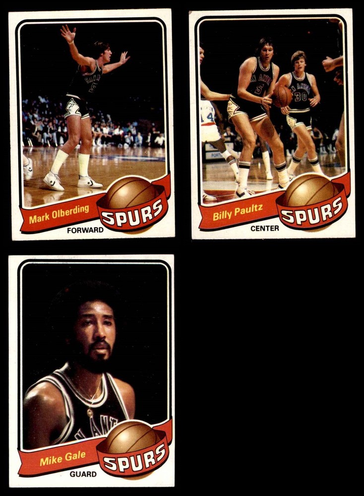 1979-80 Topps Spurs Almost Complete Team Set 3.5 - VG+ 6894498 (3 / 6 cards)