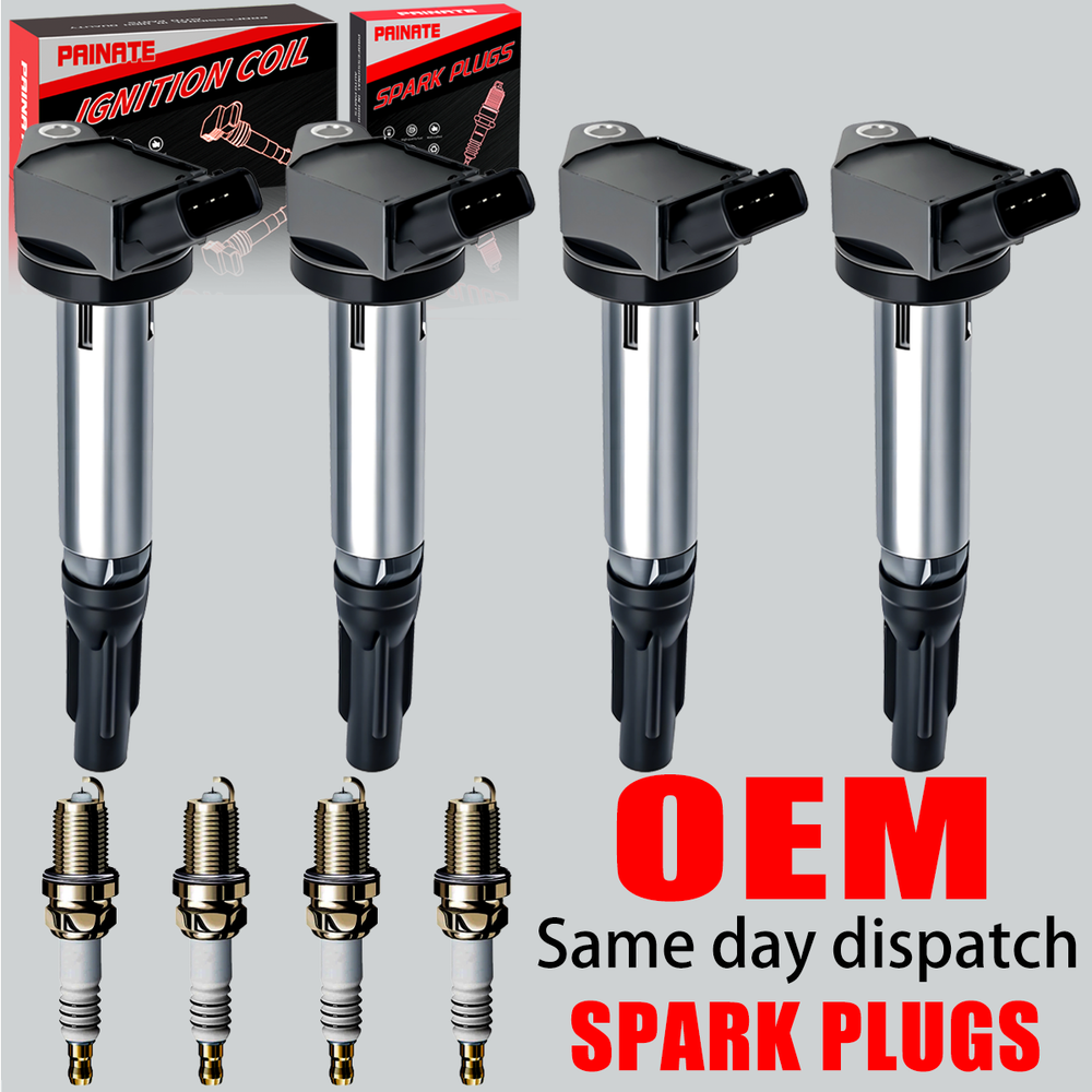 4X Brand OEM Ignition Coil & Iridium Spark plug For Toyota RAV4 Camry 2.5L UF487