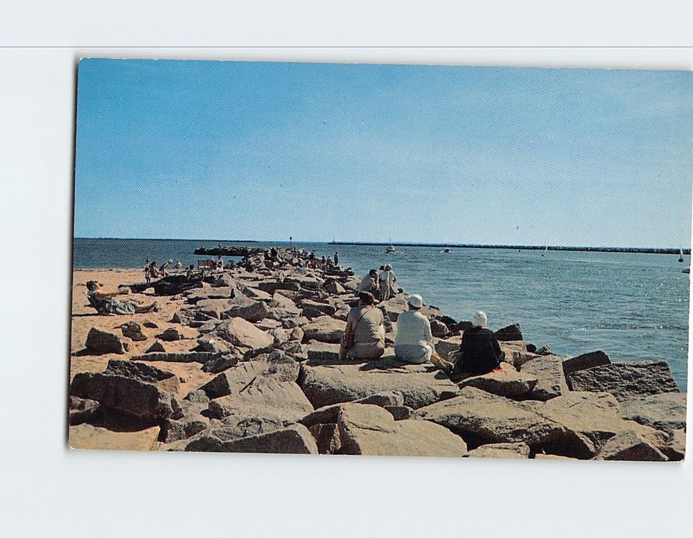 Postcard Ocean View Galilee Rhode Island USA