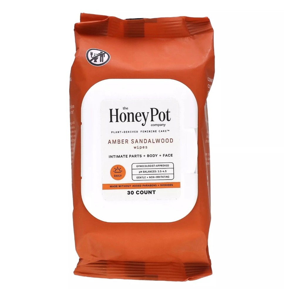 Amber Sandalwood Wipes, 30 Count