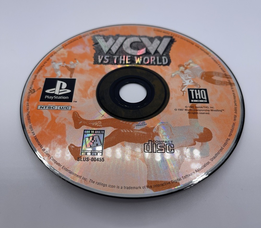 WCW vs. The World Sony PlayStation 1 ps1 disc only tested