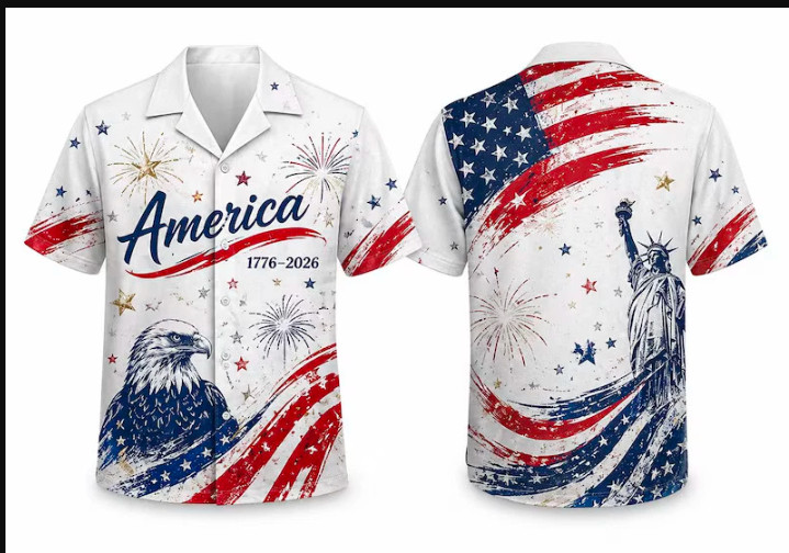 America 250th Anniversary Hawaiian Shirt