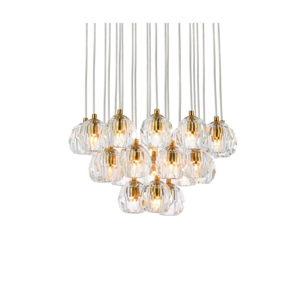 Elegant Eren 24-Light Gold Pendant Chandelier 3505G19G
