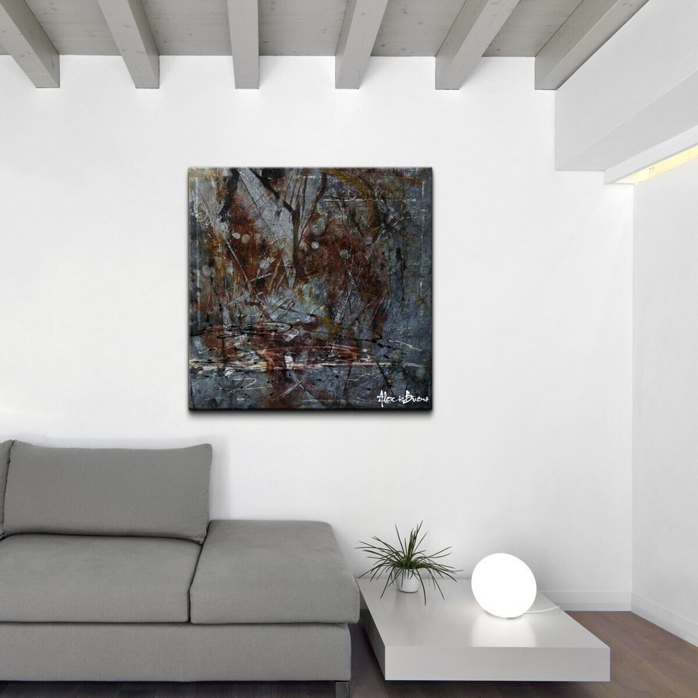 Ready2HangArt 'Abstract' Canvas Wall Art Grey 30