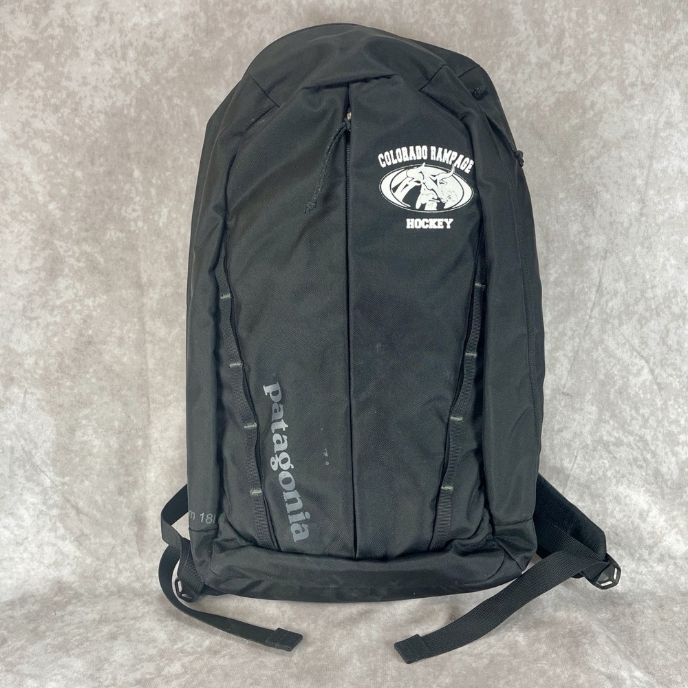 Patagonia 18L Black Backpack with Colorado Rampage Hockey Logo