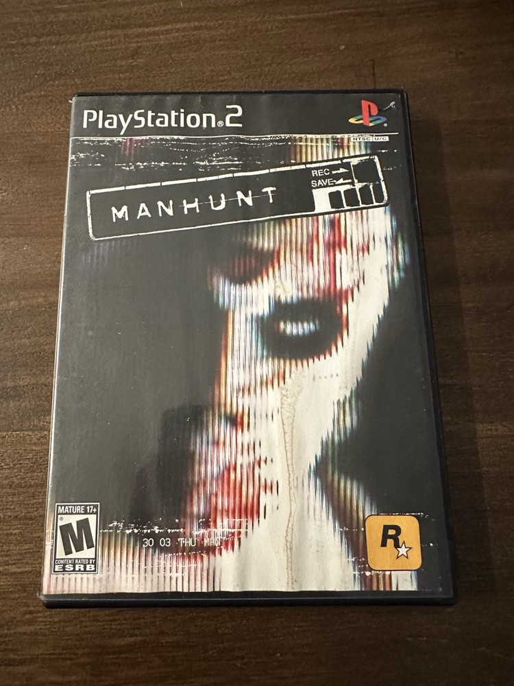 Manhunt (Sony PlayStation 2, 2003) PS2 Black Label CIB Tested