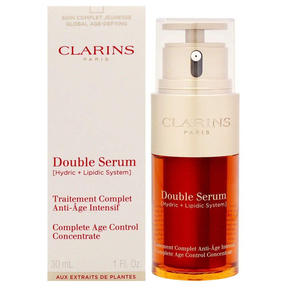 Double Serum Complete Age Control Concentrate by Clarins for Unisex - 1 oz Seru