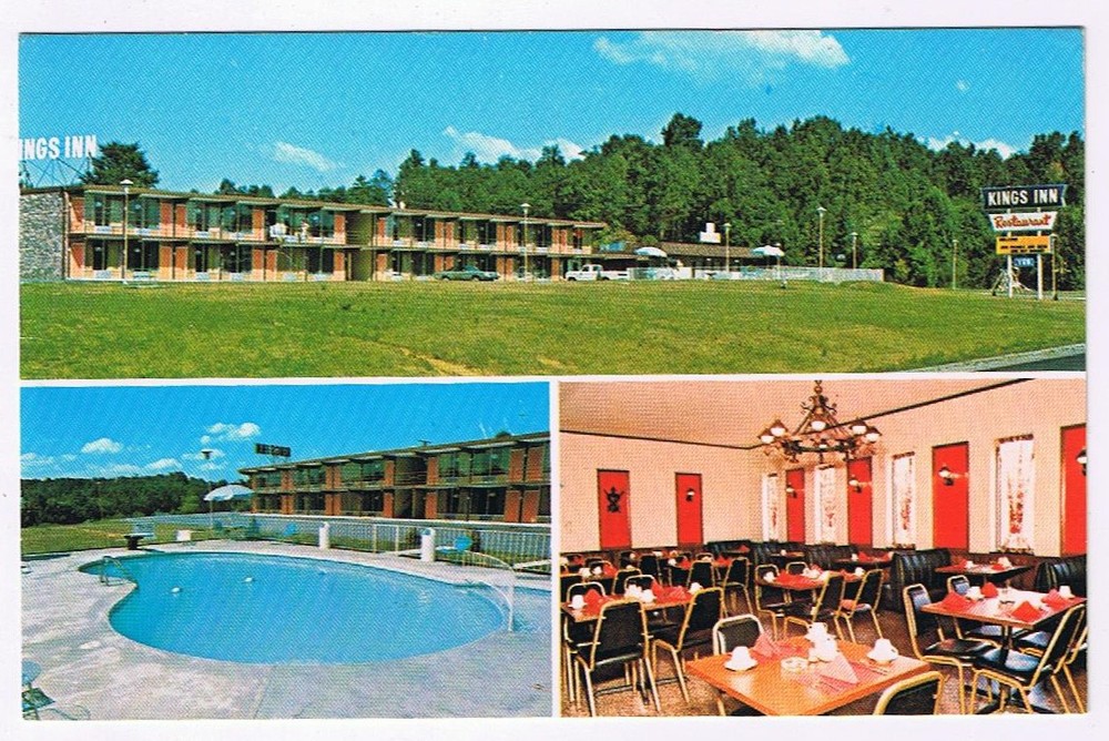 Postcard Lenoir City Tennessee King's Inn Motel
