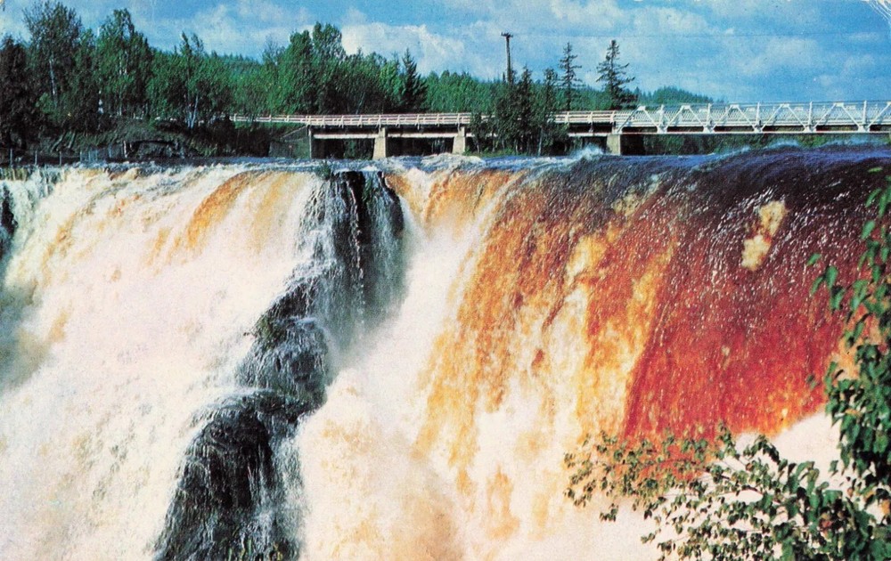 Kakabeka Falls Waterfall - Port Arthur Fort William Ontario ON Canada - Postcard