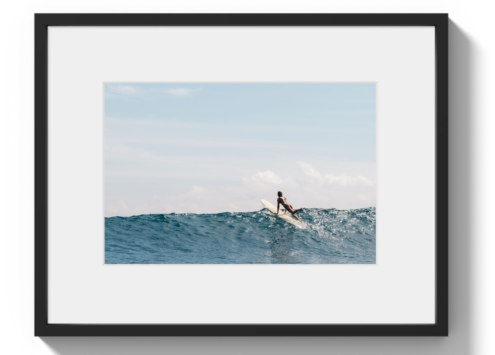 Minimal Surf Poster Print | Ocean Wave Coastal Wall Art Decor