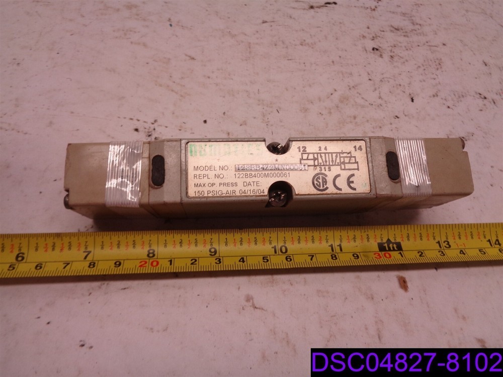 Numatics 123BB4Z2MN00061 4/2 Way 150 PSIG 24VDC Piloted Solenoid Valve
