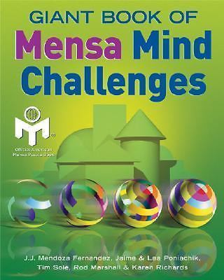 Giant Book of Mensa Mind Challenges, Mensa,Fernandez, J.J. Mendoza,Poniachik, Ja