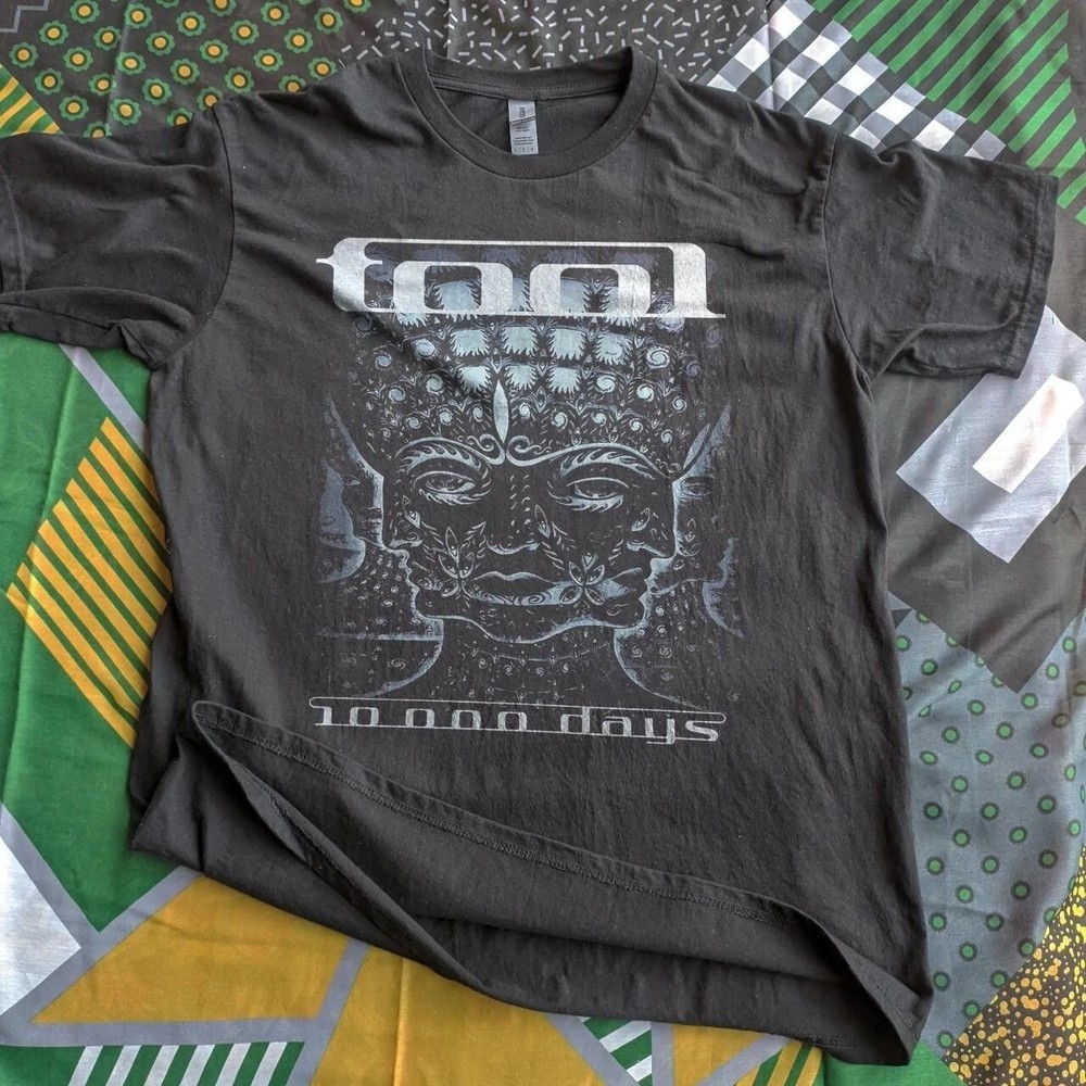 vintage style tool rock band short sleeve black color shirt