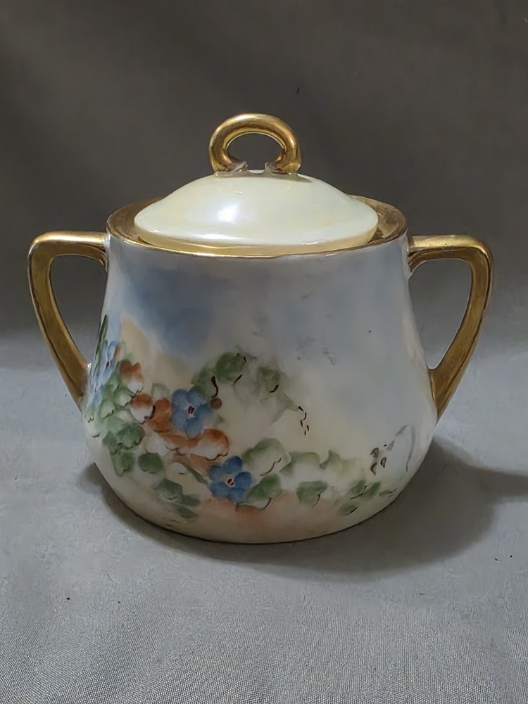 Weimar Of Bavaria, Germany Sugar Bowl And Creamer