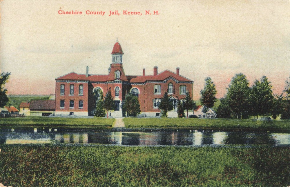 Cheshire County Jail, Keene, New Hampshire NH - c1910 Vintage Postcard