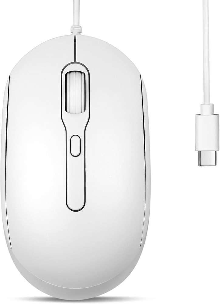 Perixx PERIMICE-222CW USB-C Wired Optical Mouse with Adjustable DPI up to 2000