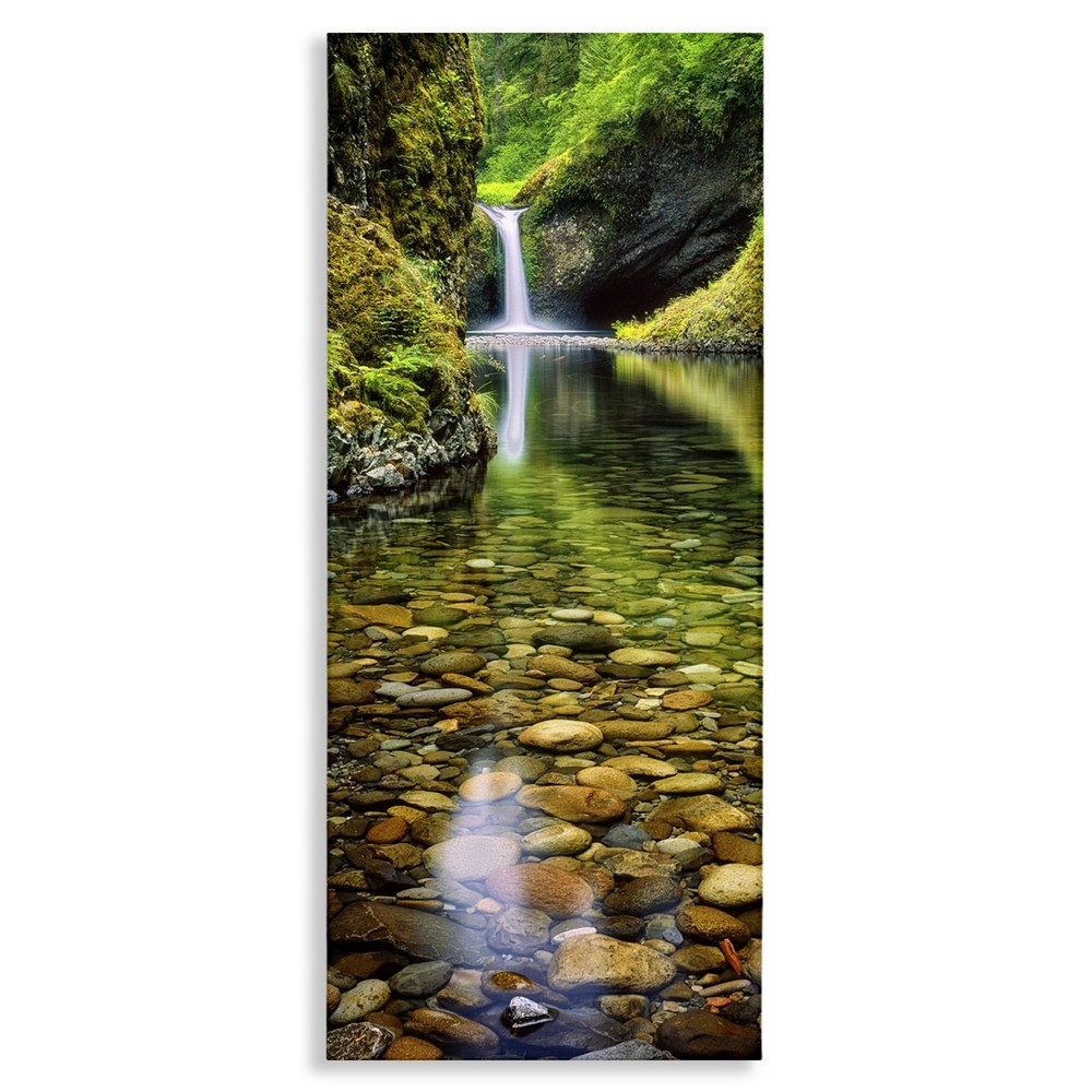 Clear Stream Waterfall Canvas Wall Art by Dennis Frates