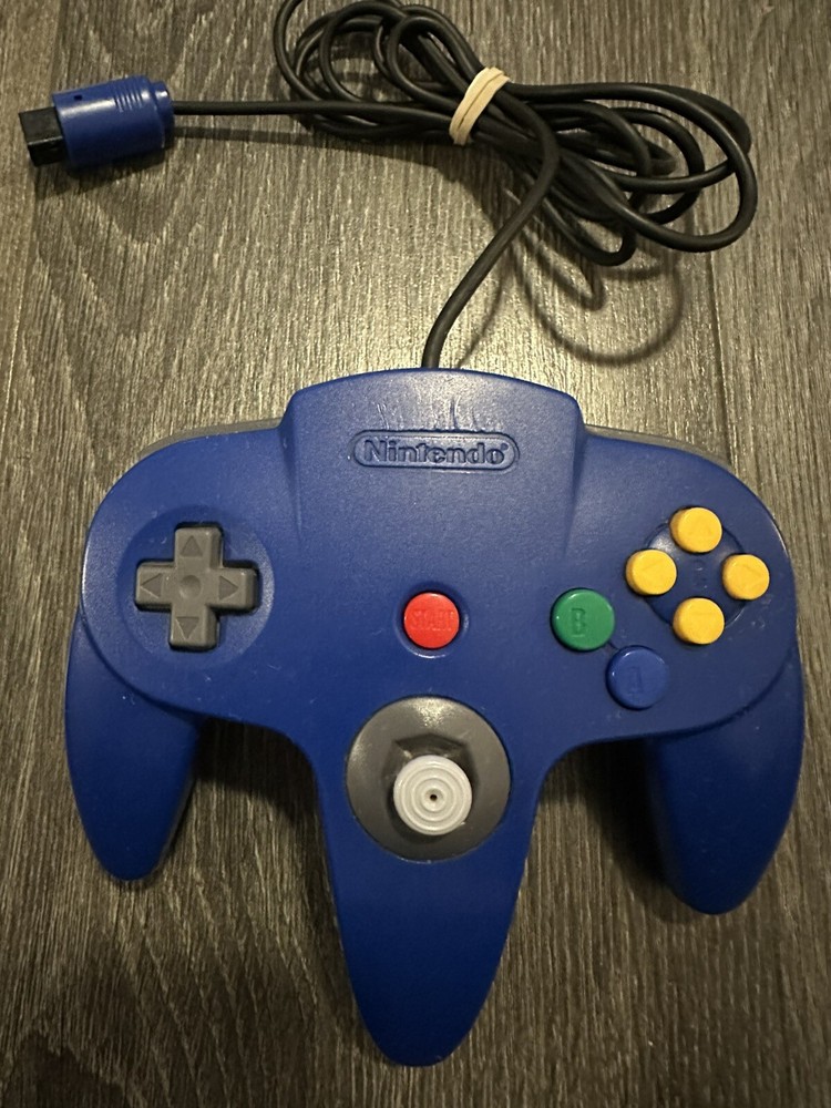 Nintendo 64 N64 Blue Controller OEM Authentic