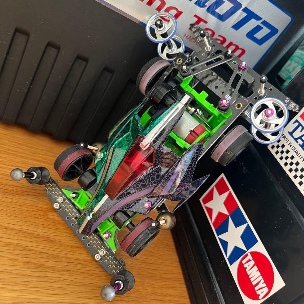 Mini 4WD finished product processing Avante Kamen Rider Double Cyclone Joker sty