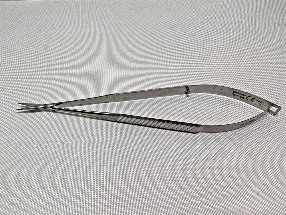 ASSI SAS-18 Adventitia Straight Scissors 20mm Serrated Blades 6.75 Inches Length  -image