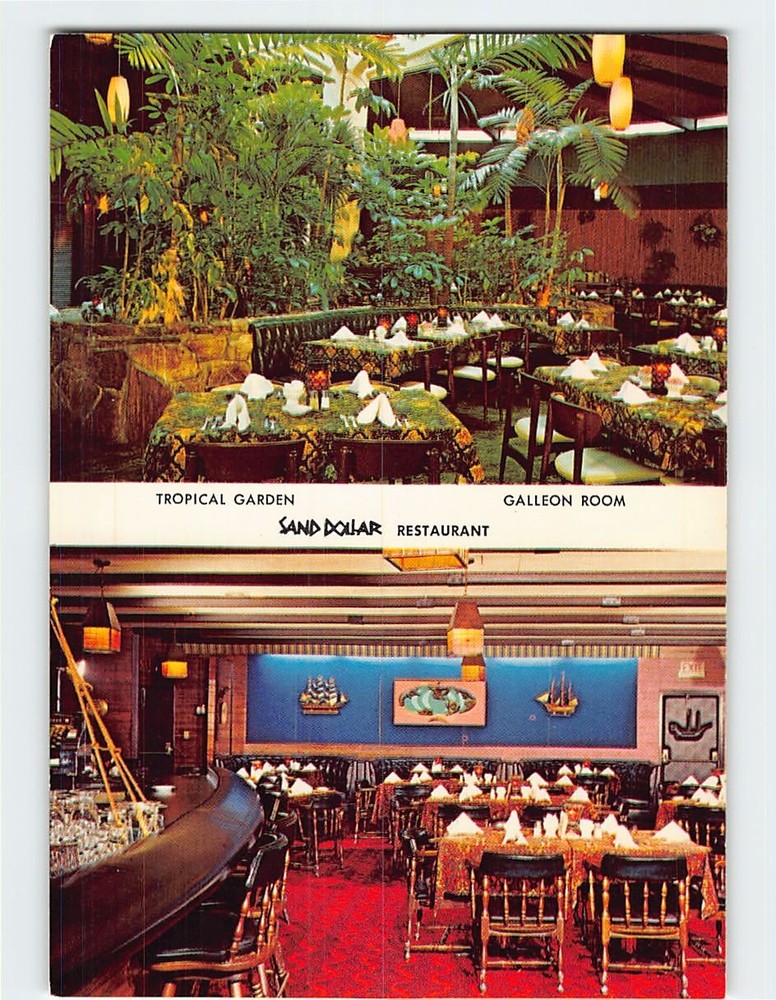 Postcard Sand Dollar Restaurant St. Petersburg Florida USA