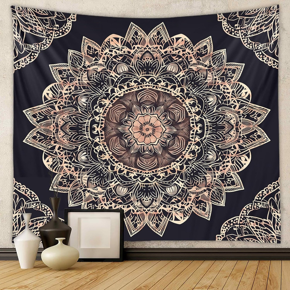 Boho Mystic Mandala Wall Hanging - Ethnic Vintage Bohemian Tapestry for Bedroom