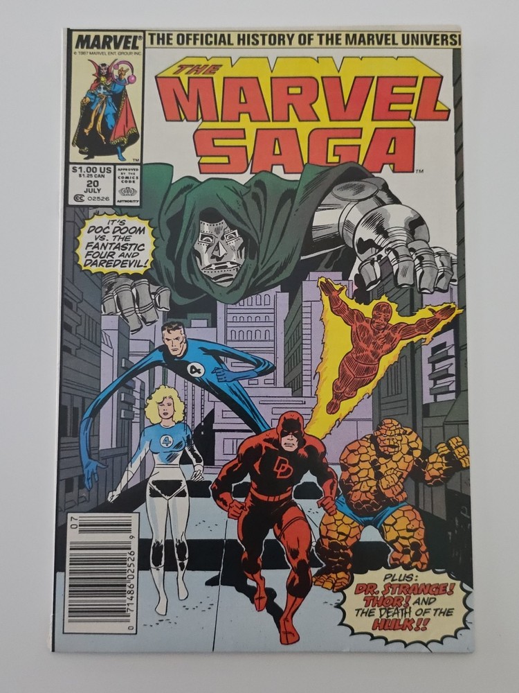 The Marvel Saga the Official History of the Marvel Universe #20 Newsstand...