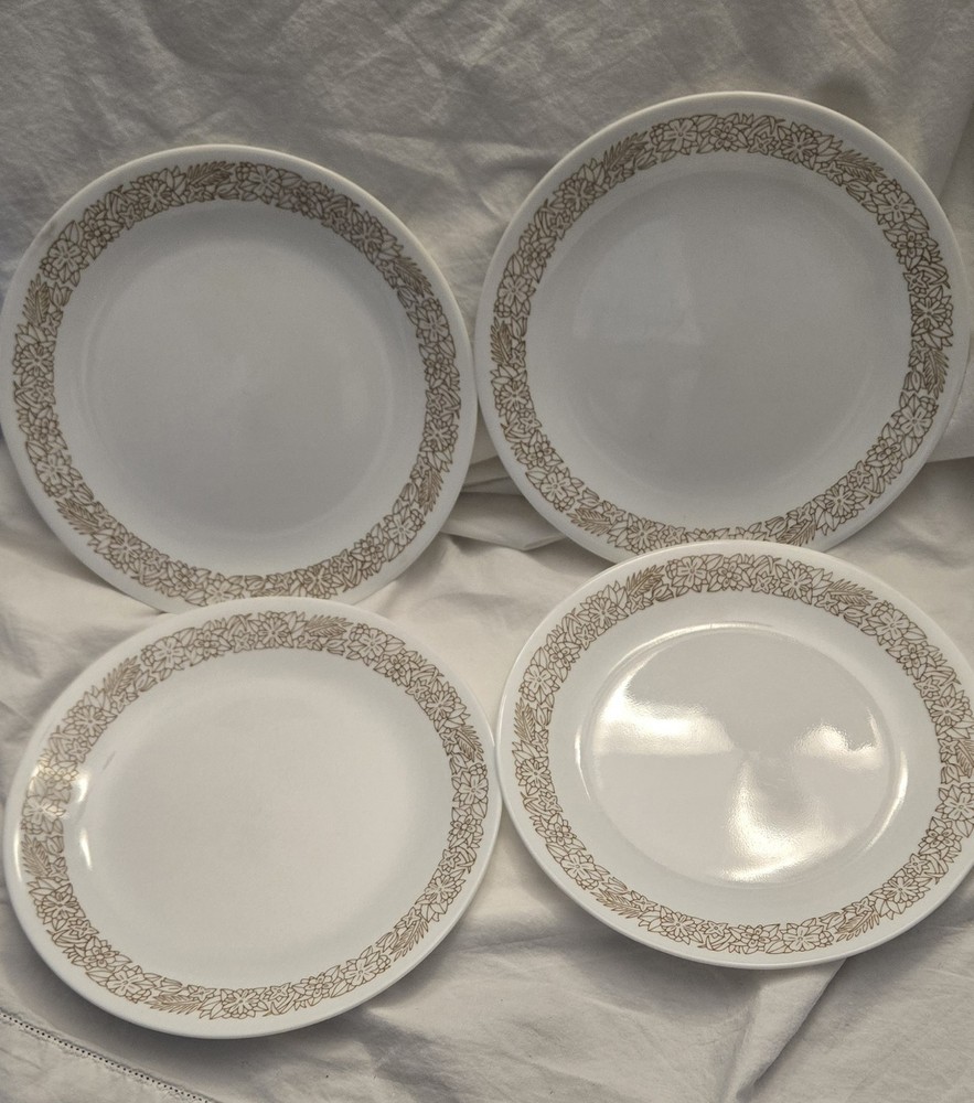 Set Of 4 - Corning Corelle - Woodland Brown - 10 1/4