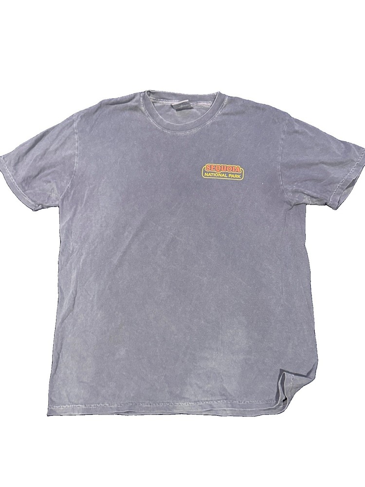 Men’s Sequoia National Park Graphic Tee Large Comfort Colors Navy