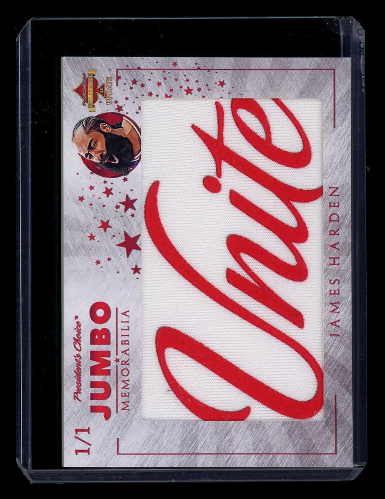 2023 President's Choice Solitaire 2.0 Update Jumbo Memorabilia James Harden 1/1