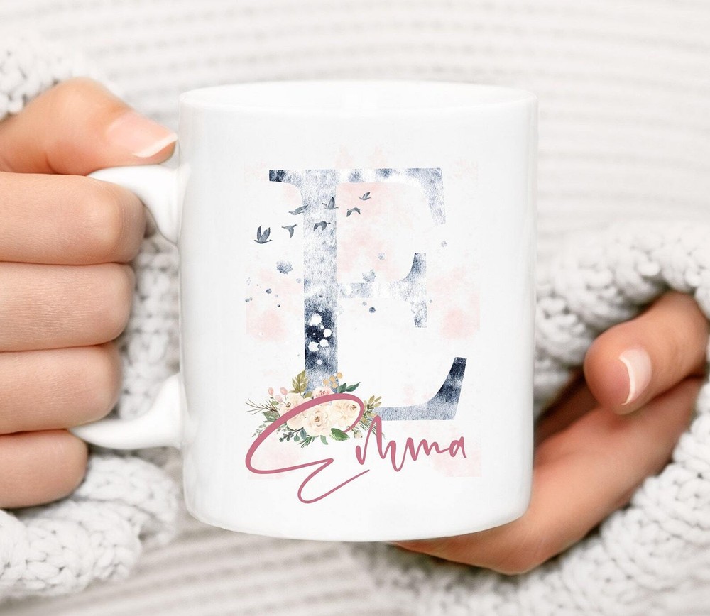 Name Mug Custom Name Mug Personalized Mug Custom Mug Floral Name Mug Floral Mug