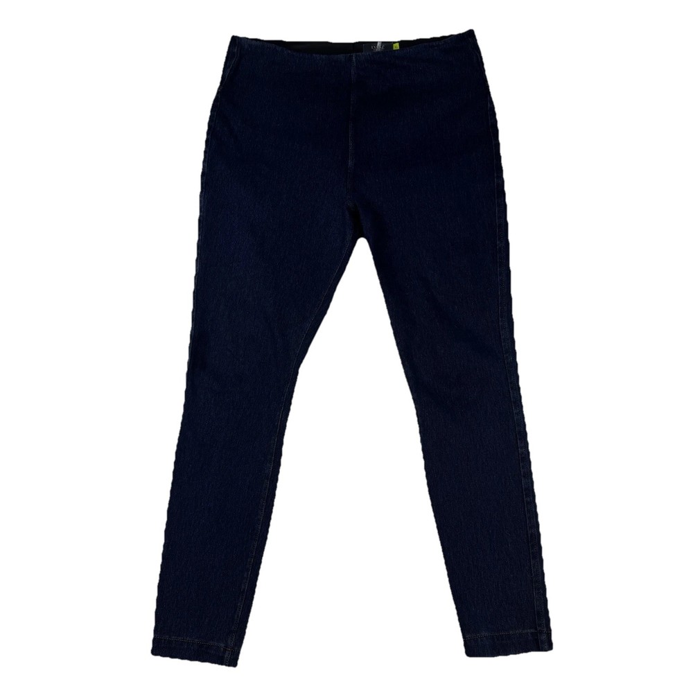 Lysse’ Denim Jeans Leggings Women XL Blue Pull On Stretch Back Pockets Sliming