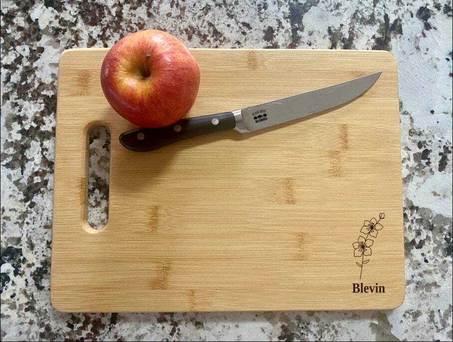 Cherry Blossom Cutting Board | Flower Charcuterie Board | Custom Serving Tray |