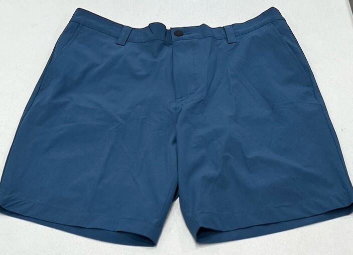 Banana Republic Men's Comfort Flat Front Shorts, Blue, Size 38
