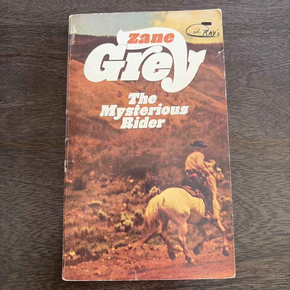 Mysterious Rider by Zane Grey Vintage Pocket Books Cowboy Western Novel