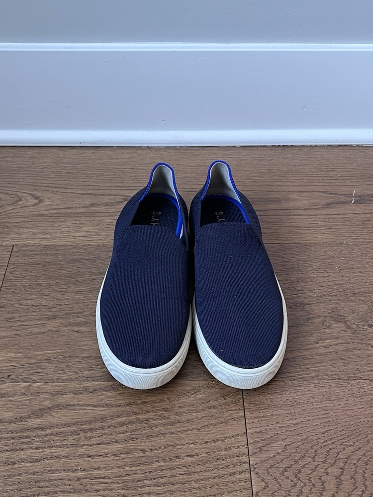 Rothy's Women's Size 9 Navy Blue The Original Slip-On Comfort Sneaker Shoes