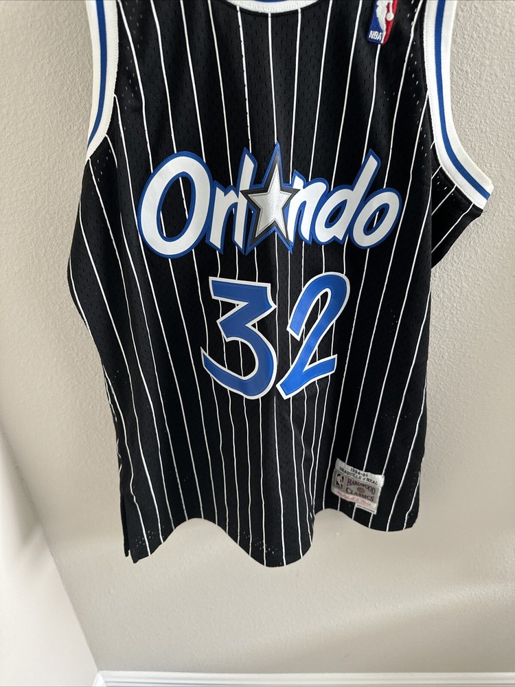 Orlando magic Shaquille O’Neal Size L Jersey Used Mitchell & ness