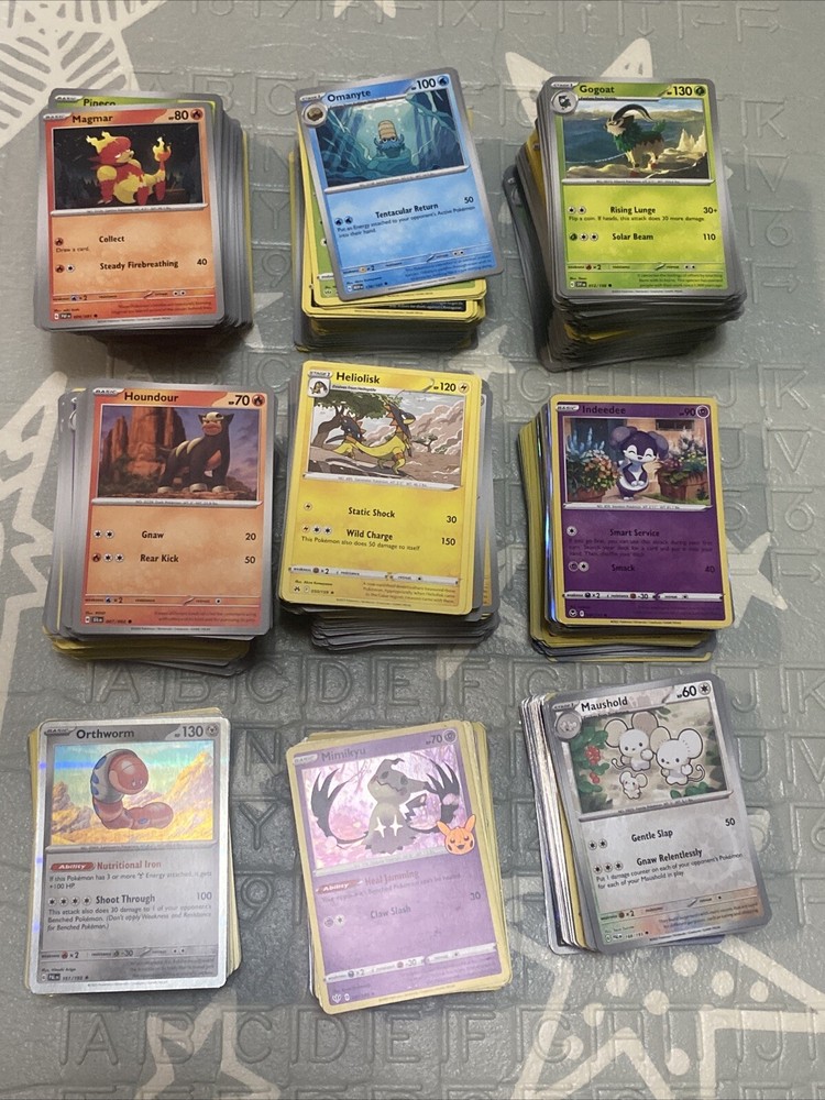 100 Pokemon Card Lot No Duplicates w/ Rares 10 Reverse Holo 10 Holo 80 Non Holo