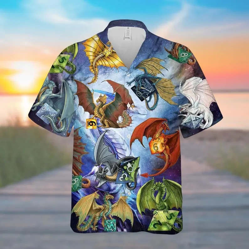 Dragon Fantasy Hawaiian Shirt Men Women Tropical Beach Vacation Gift